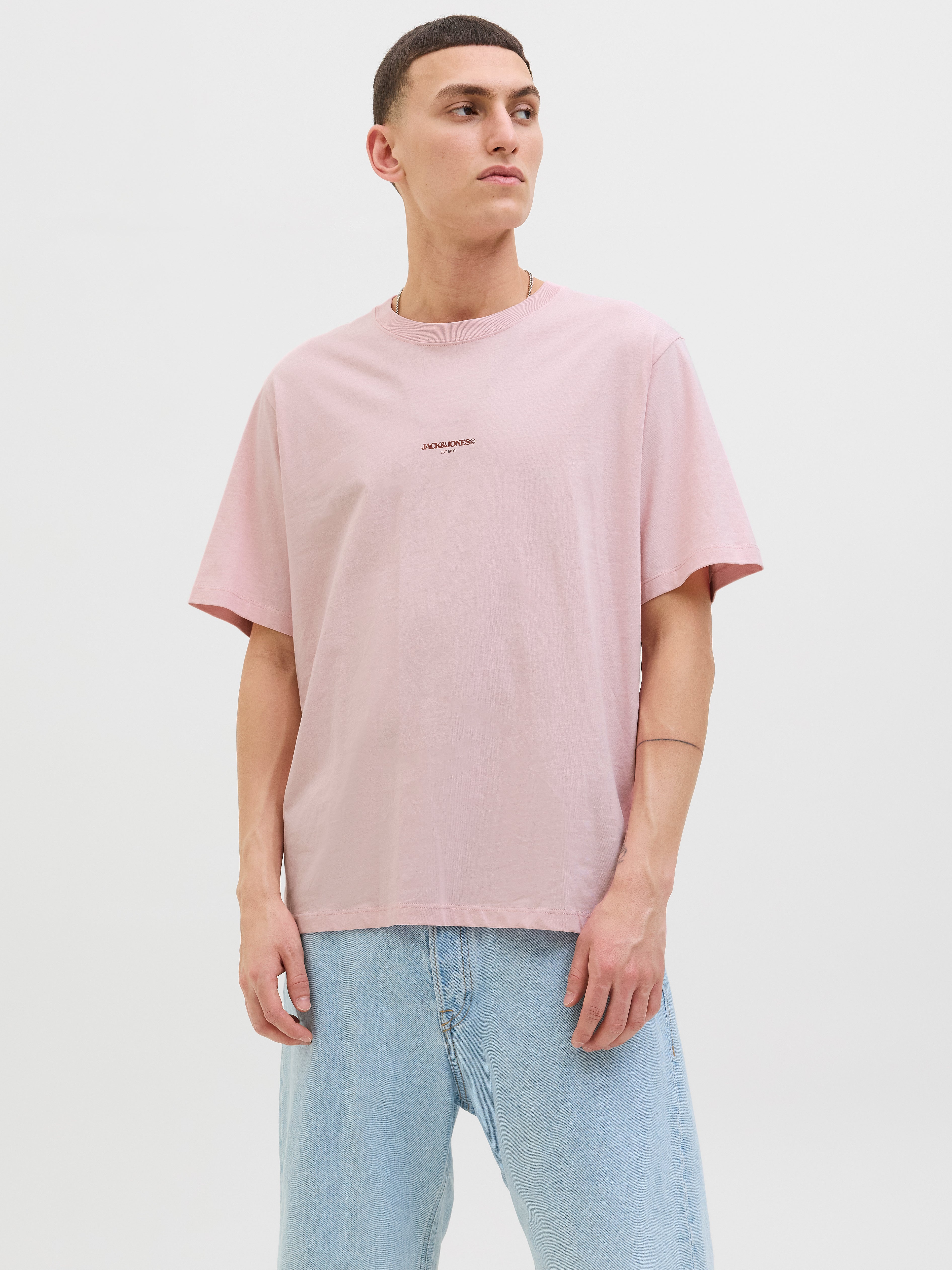 Gedruckt Rundhalsausschnitt T-shirt