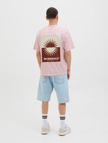 Jack & Jones Bedrukt Ronde hals T-shirts -Tickled Pink - 12276823