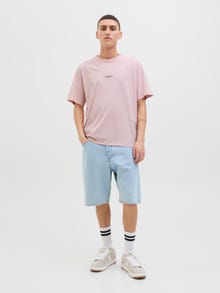 Jack & Jones Printed Crew neck T-shirt -Tickled Pink - 12276823