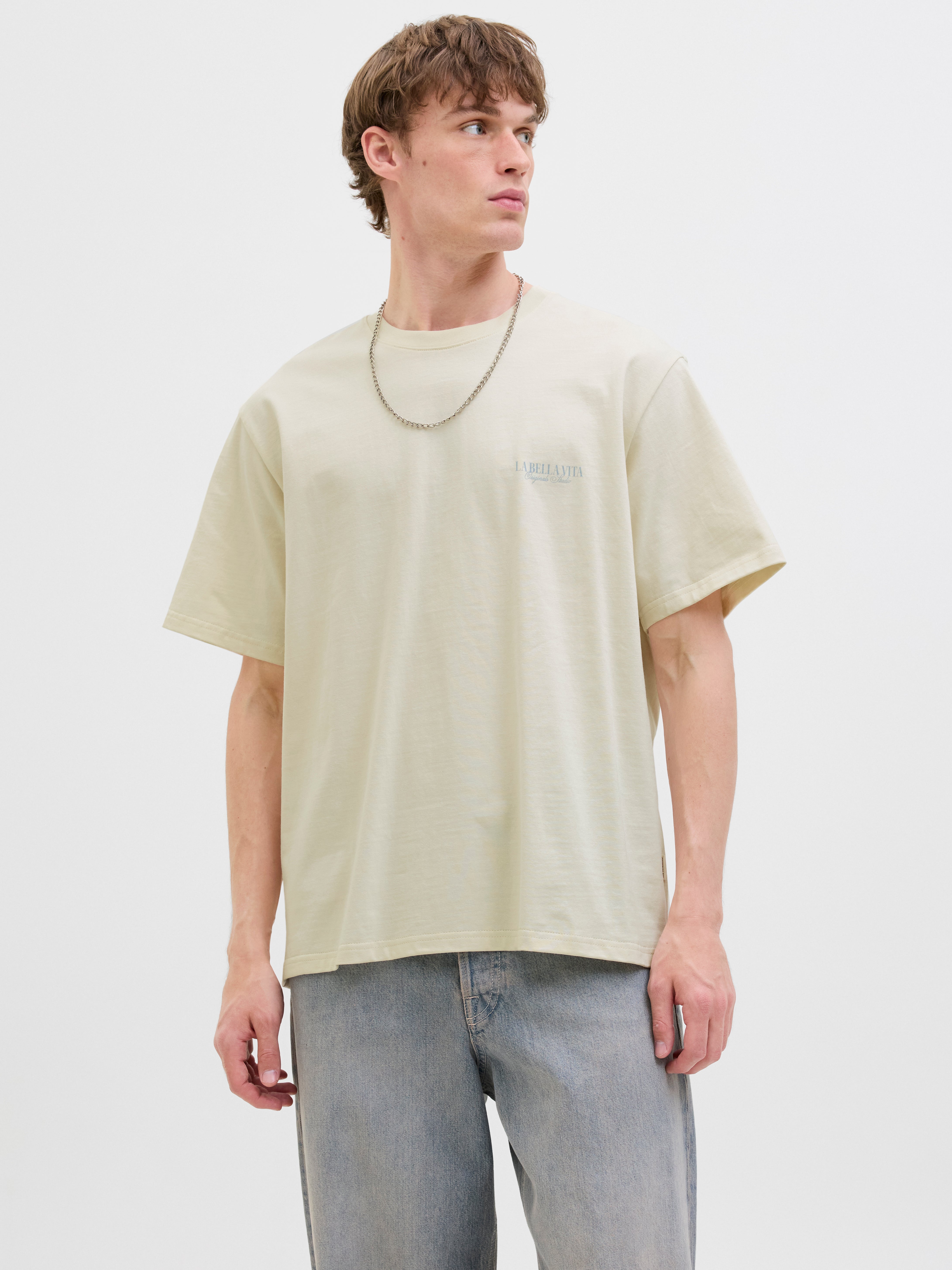 Thumbnail - Gedruckt Rundhalsausschnitt T-shirt