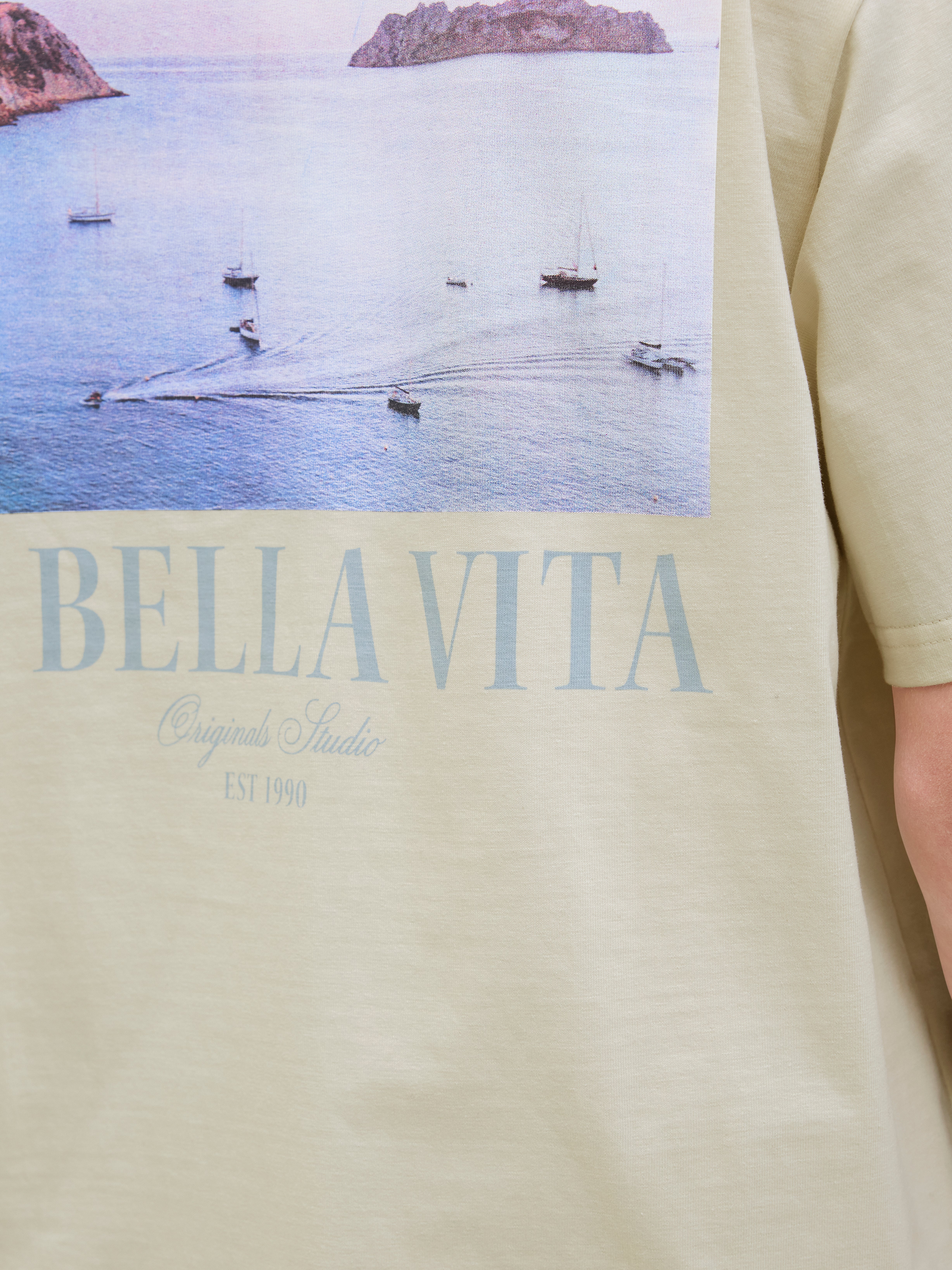 Thumbnail - Gedruckt Rundhalsausschnitt T-shirt