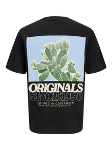 Jack & Jones T-shirt Imprimé Col ras du cou -Black - 12276826