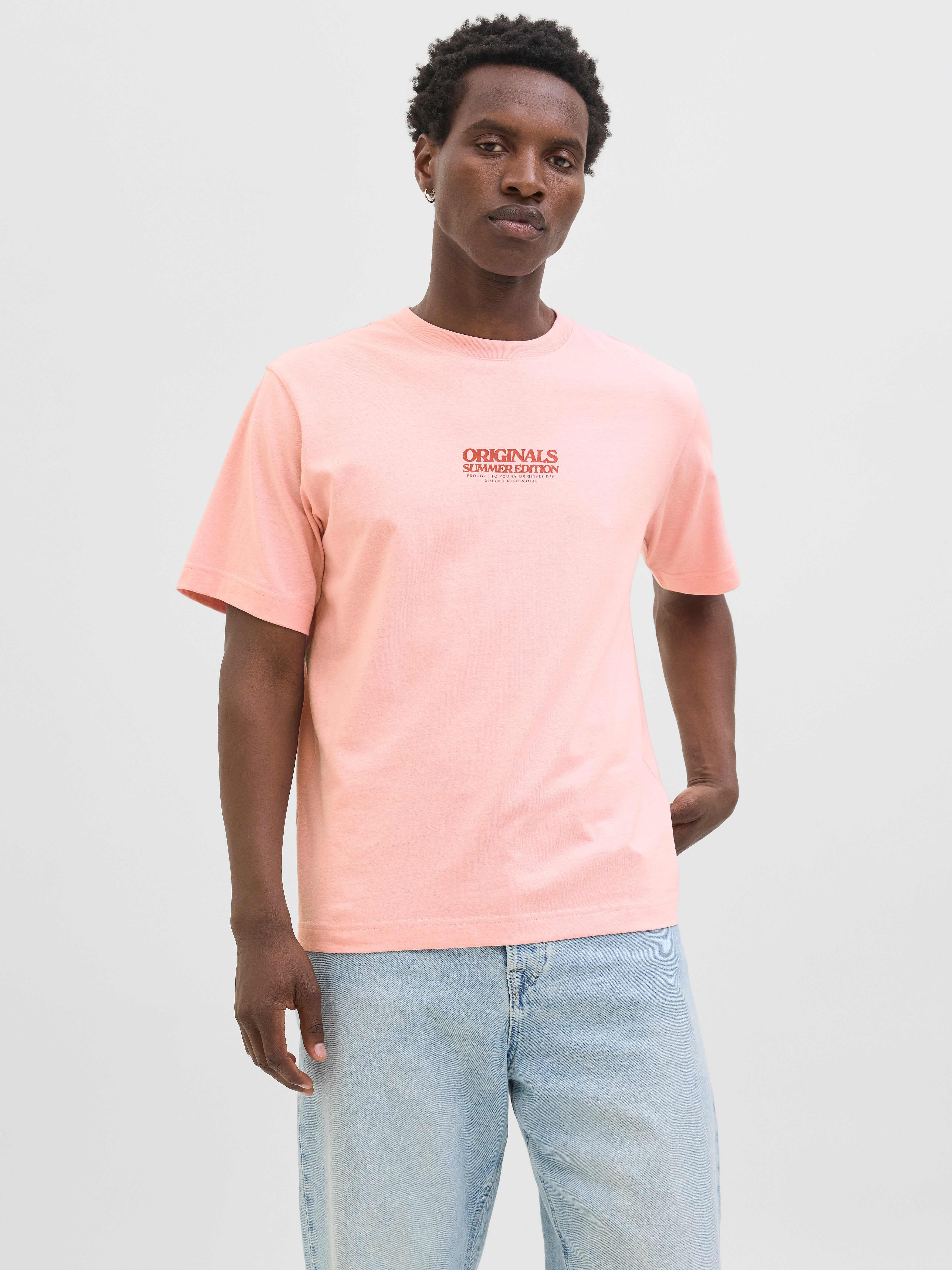 Gedruckt Rundhalsausschnitt T-shirt