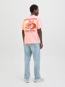 Jack & Jones Printed T-shirt -Tickled Pink - 12276826