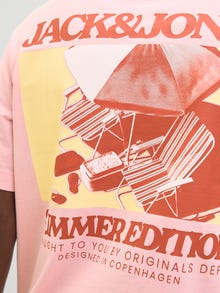 Jack & Jones Printed T-shirt -Tickled Pink - 12276826