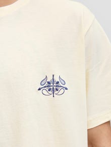 Jack & Jones Printed T-shirt -Antique White - 12276829
