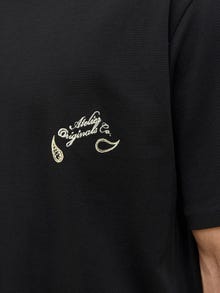 Jack & Jones T-shirt Imprimé Col ras du cou -Black - 12276829