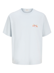 Jack & Jones Gedruckt Rundhalsausschnitt T-shirt -Skyway - 12276830
