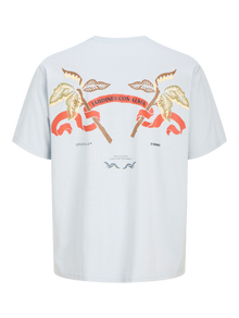 Jack & Jones Gedruckt Rundhalsausschnitt T-shirt -Skyway - 12276830