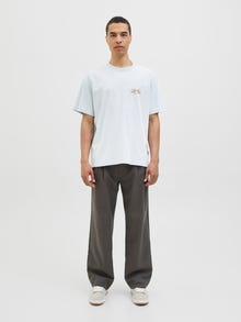 Jack & Jones Gedruckt Rundhalsausschnitt T-shirt -Skyway - 12276830