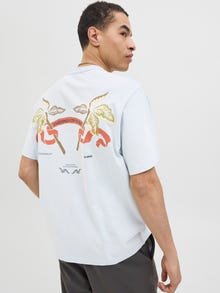 Jack & Jones Gedruckt Rundhalsausschnitt T-shirt -Skyway - 12276830