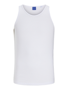 Jack & Jones Einfarbig Rundhalsausschnitt Tanktop -Bright White - 12276850