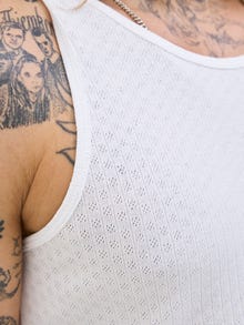 Jack & Jones Einfarbig Rundhalsausschnitt Tanktop -Bright White - 12276850