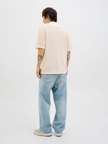 Jack & Jones Strepen Polo shirt -Sea Salt - 12276890