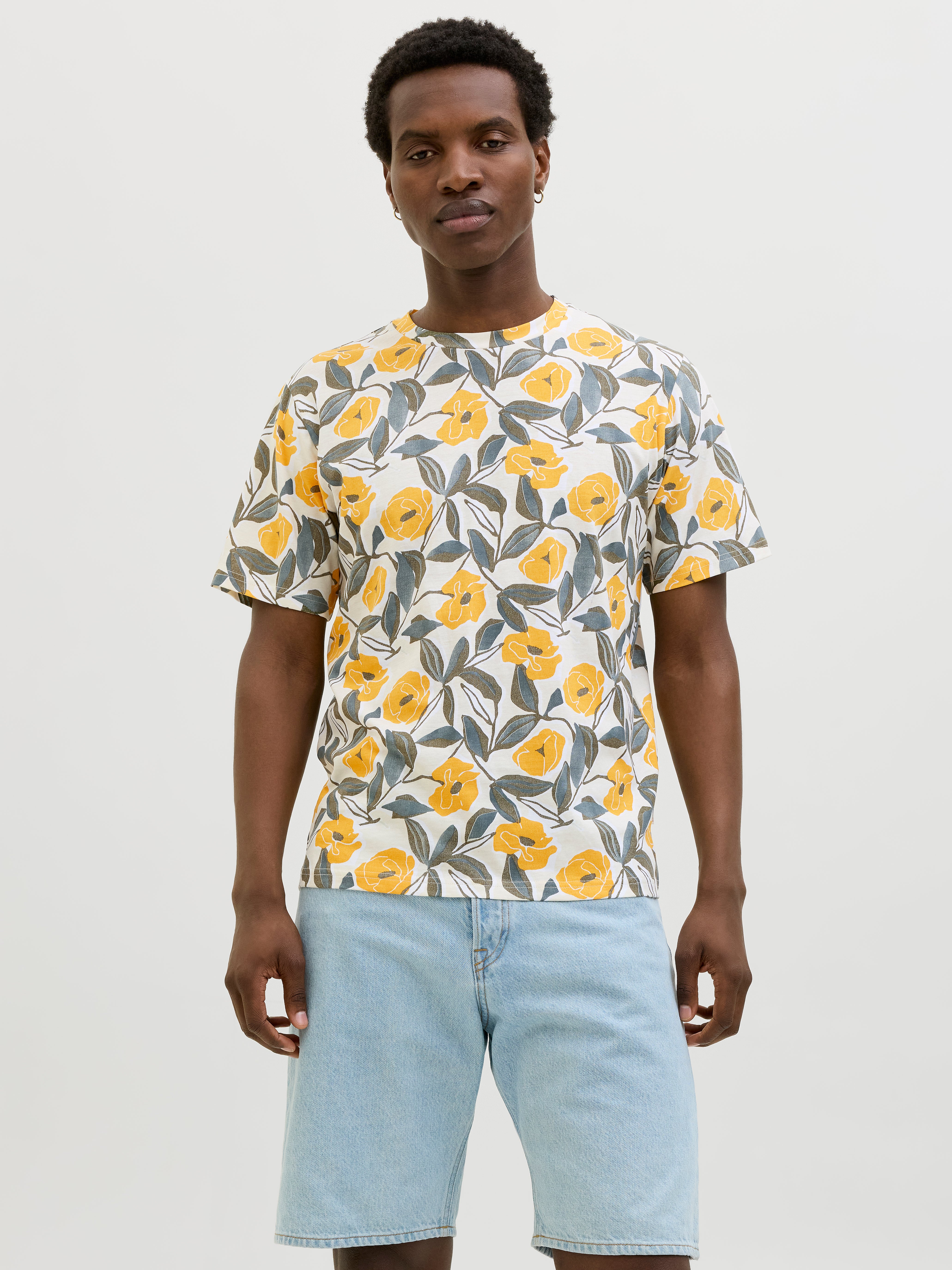 All Over Print Rundhalsausschnitt T-shirt