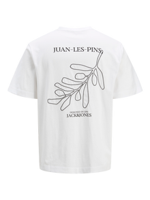 Jack & Jones Gedruckt T-shirt -Bright White - 12276941