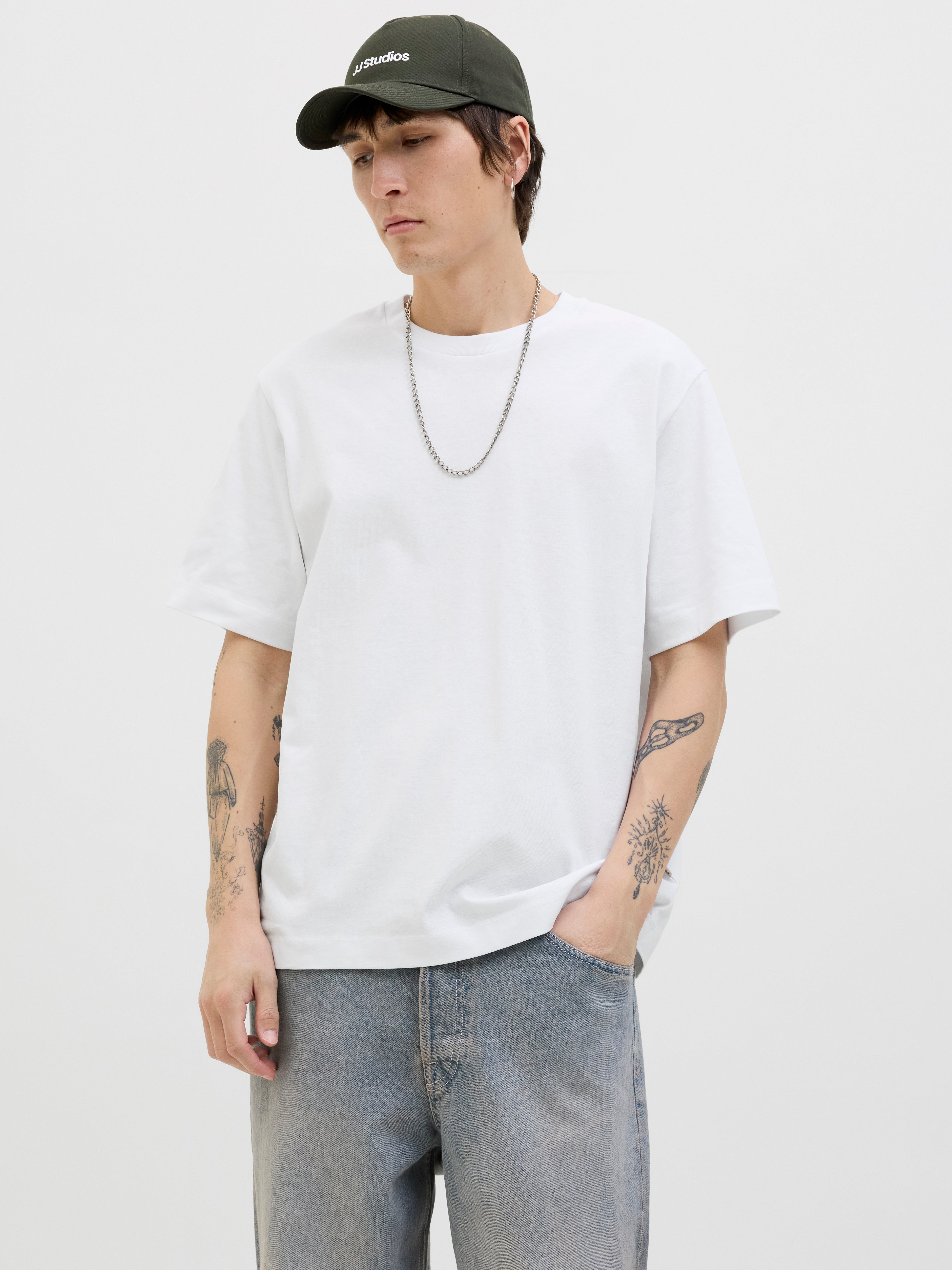 Gedruckt Rundhalsausschnitt T-shirt