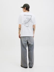 Jack & Jones Tryck T-shirt -Bright White - 12276941