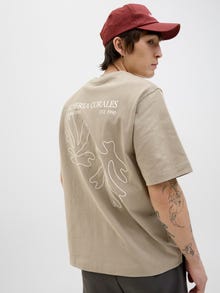 Jack & Jones Gedrukt T-shirts -Silver Sage - 12276941
