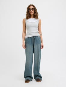 JJXX JXTUVA LOOSE MW DENIM PANT DNM -Medium Blue Denim - 12277059