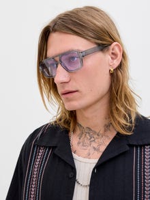 Jack & Jones Prostokątne okulary słoneczne -Gray Dawn - 12277142