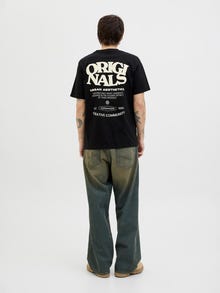 Jack & Jones T-shirt Imprimé Col ras du cou -Black - 12277267
