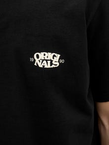 Jack & Jones T-shirt Imprimé Col ras du cou -Black - 12277267