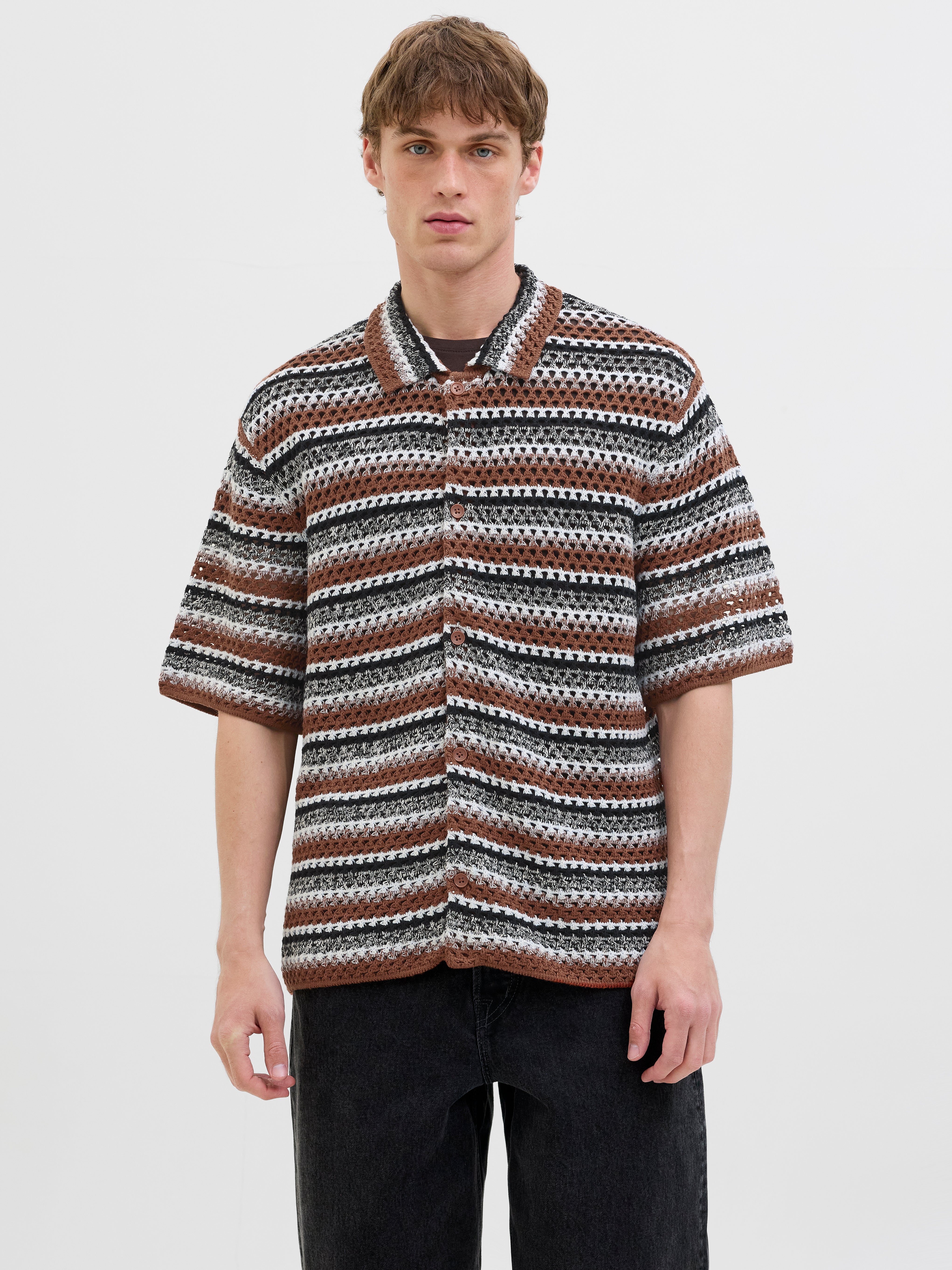 Gestreift Poloshirt