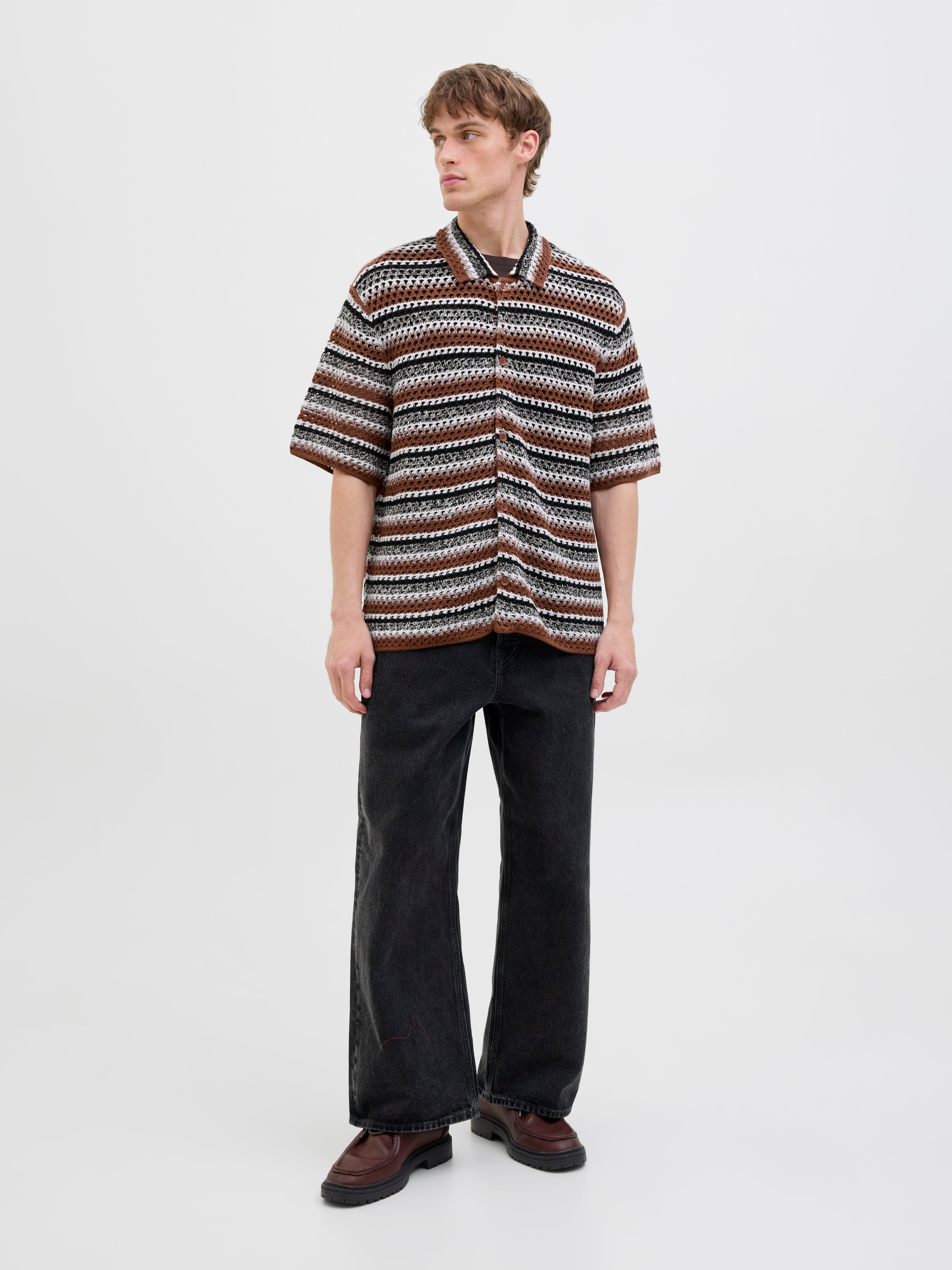 Thumbnail - Gestreift Poloshirt
