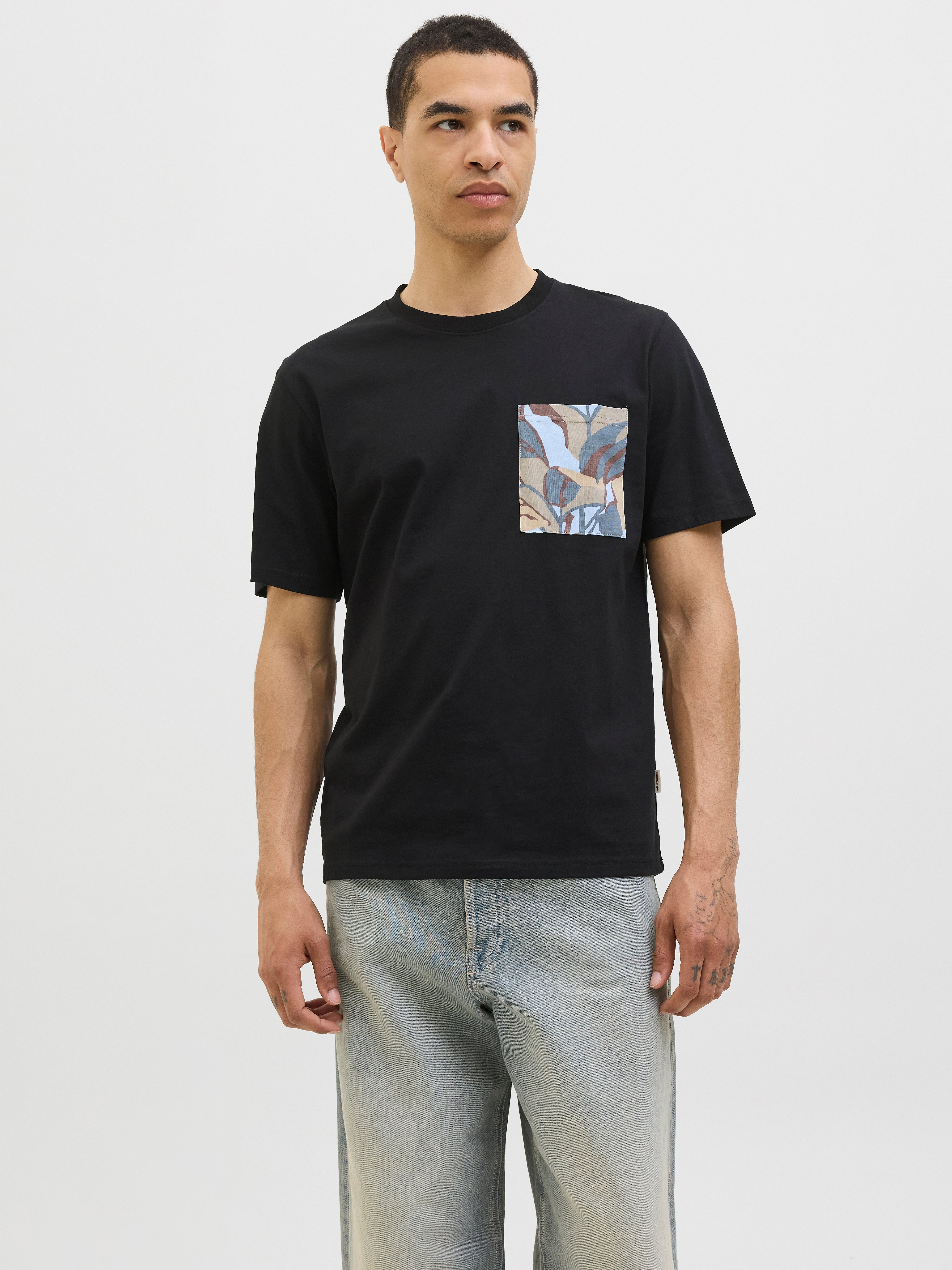 Gedruckt Rundhalsausschnitt T-shirt