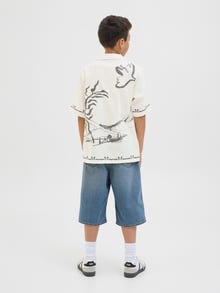 Jack & Jones Skjorta Junior -Cloud Dancer - 12277293