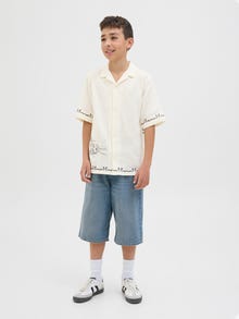 Jack & Jones Skjorte Junior -Cloud Dancer - 12277293