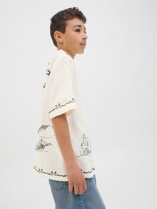 Jack & Jones Skjorte Junior -Cloud Dancer - 12277293