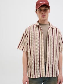 Jack & Jones Laisvas kirpimas Marškiniai -Antique White - 12277295