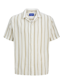 Jack & Jones Përshtatje e relaksuar Resort Collar JUNIOR Këmisha -Cloud Dancer - 12277304