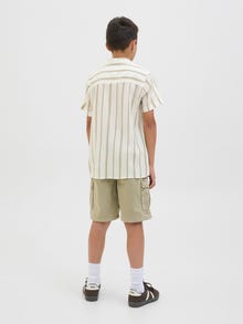 Jack & Jones Përshtatje e relaksuar Resort Collar JUNIOR Këmisha -Cloud Dancer - 12277304