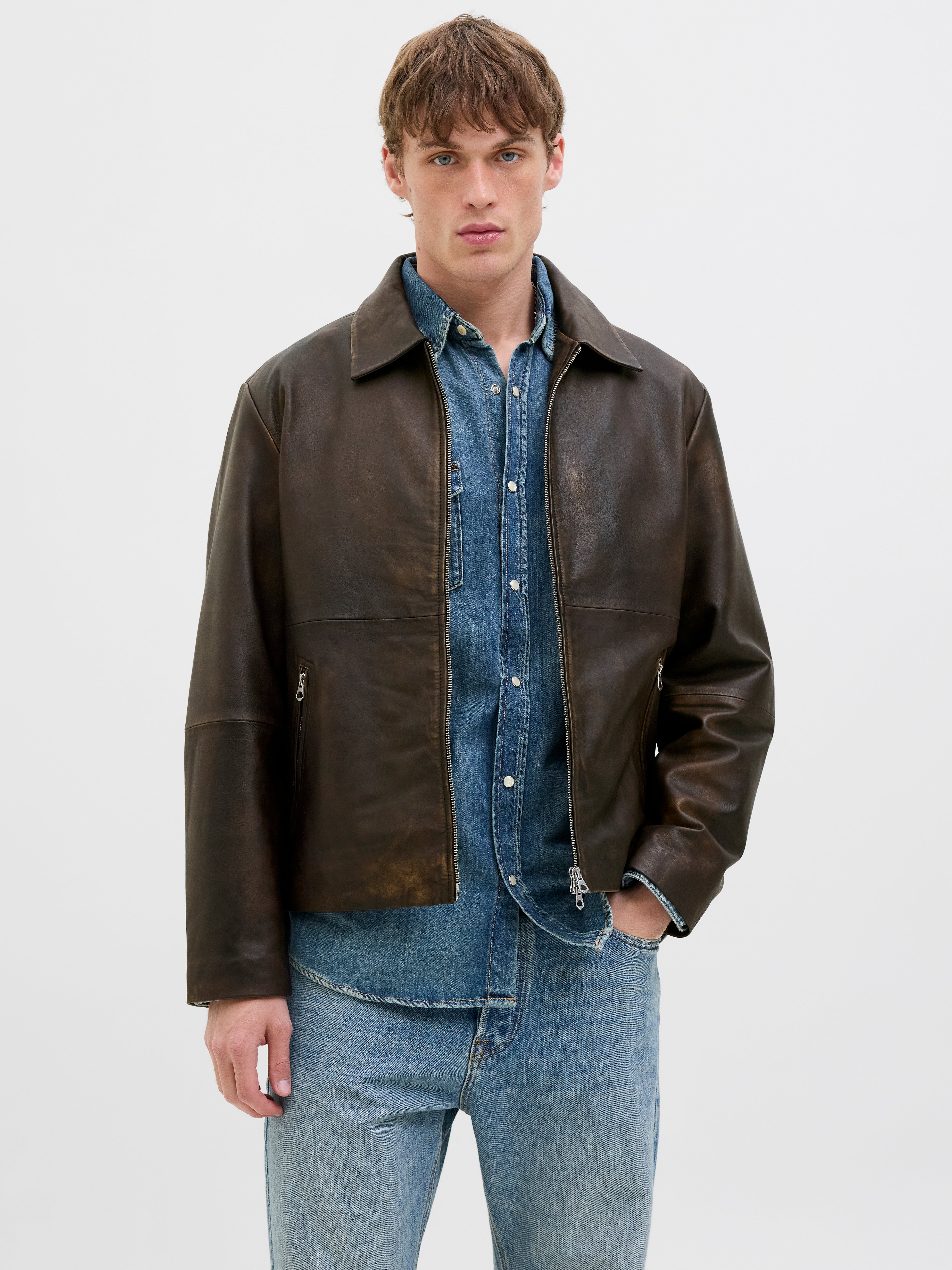 Lederjacke