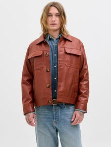 Jack & Jones Lederjacke -Arabian Spice - 12277357