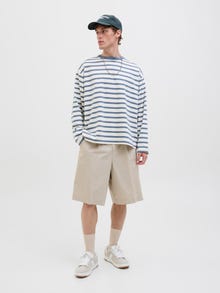 Jack & Jones Baggy fit Chino shorts -Silver Lining - 12277362