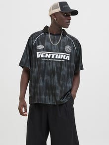 Jack & Jones Koszula polo Koszulki z nadrukiem -Black - 12277379