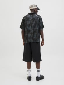 Jack & Jones Tryck Spread-krage Pikétröja -Black - 12277379