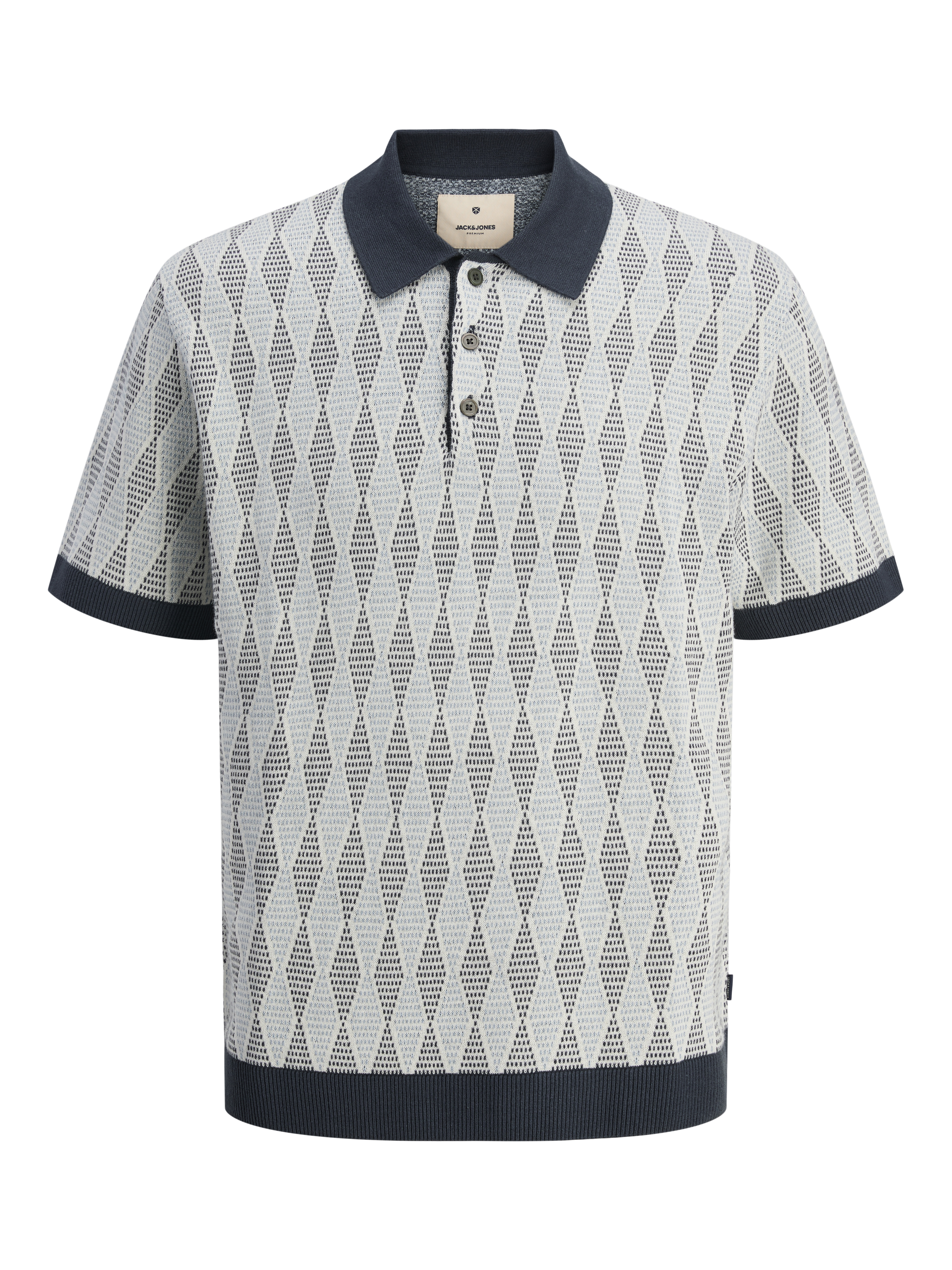 Thumbnail - Kariert Gestricktes Polo