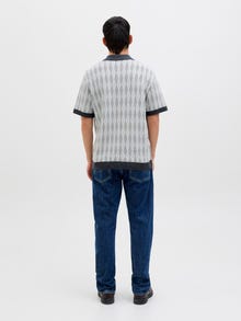 Jack & Jones Checked Polo -Blue Nights - 12277473