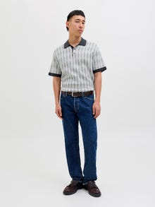 Jack & Jones Checked Polo -Blue Nights - 12277473