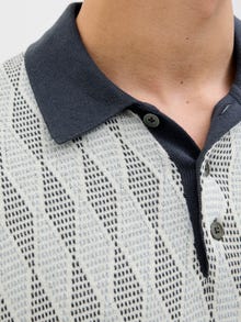 Jack & Jones Checked Polo -Blue Nights - 12277473