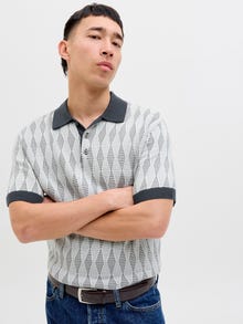 Jack & Jones Checked Polo -Blue Nights - 12277473