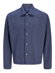 Jack & Jones Wide Fit Shirt -Ocean Cavern - 12277479
