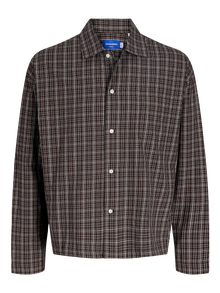 Jack & Jones Loose Fit Shirt collar Shirt -Chocolate Torte - 12277479