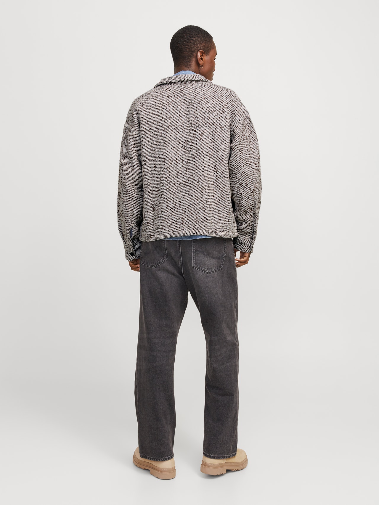 Jack & Jones long sleeve denim shirt in washed black Jack & Jones long sleeve denim shirt in washed black