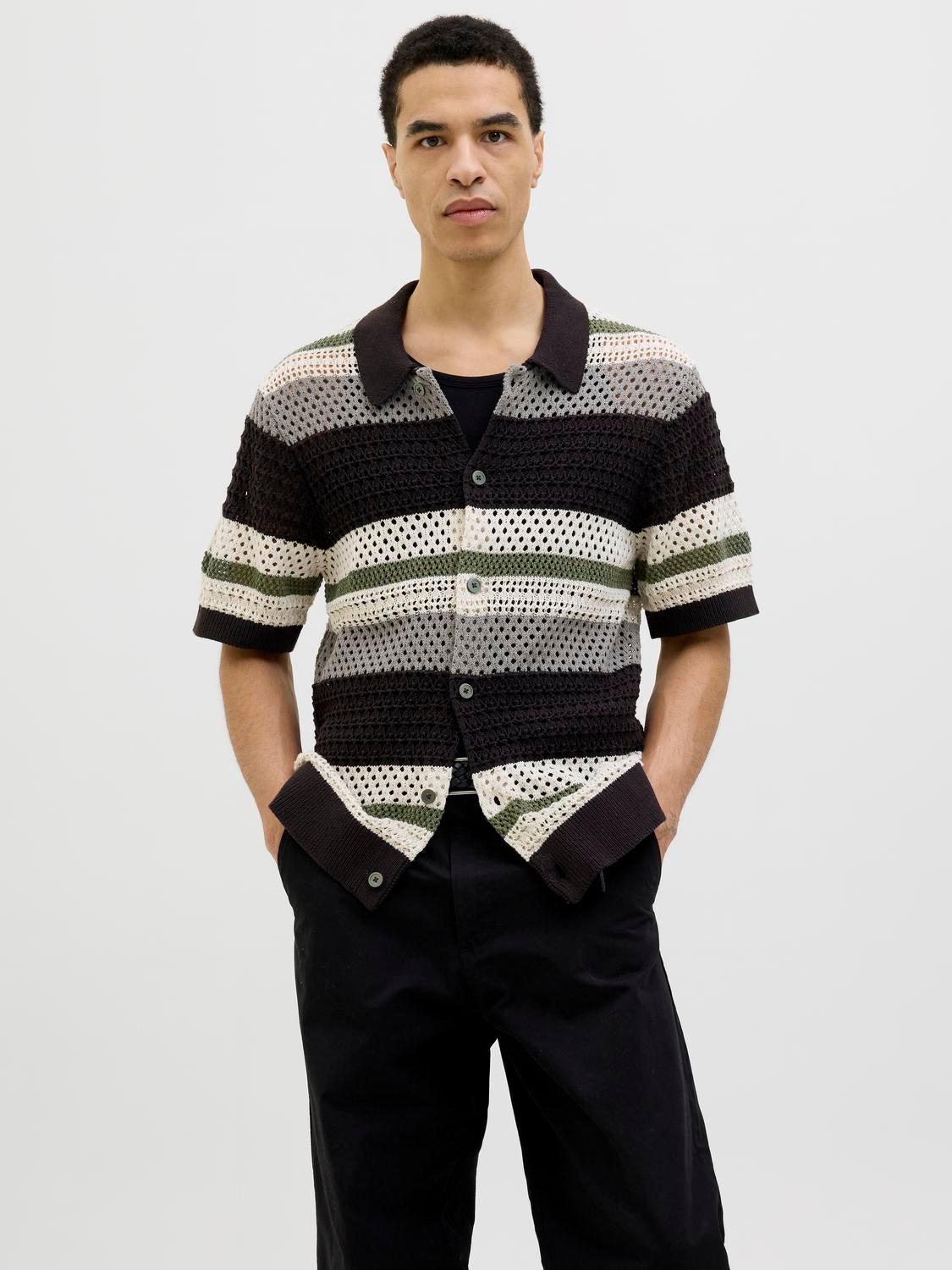 Gestreift Poloshirt